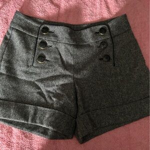 Express Gray Tweed Shorts